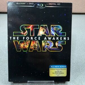 Star Wars The Force Awakens Blu-ray DVD Set Excellent Slipcover Bonus